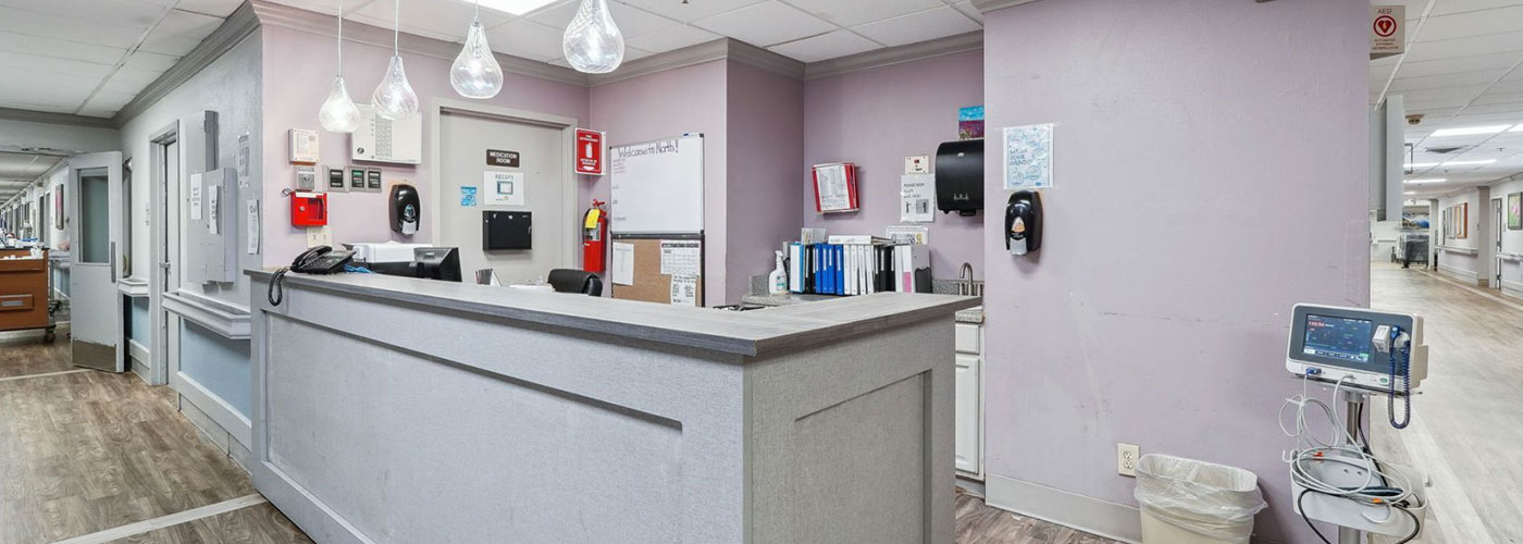 Nursing station in trac care center